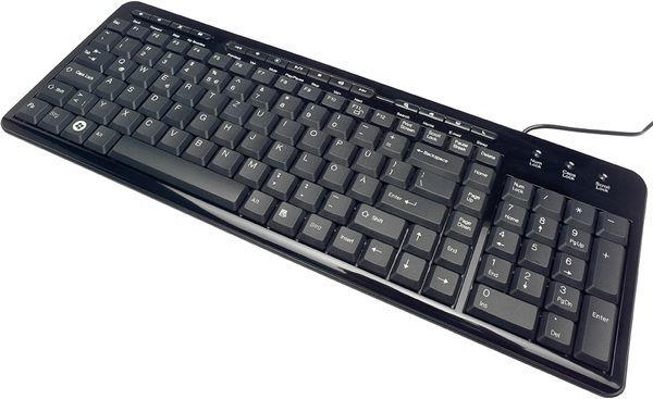 EDNET Multimedia Tastatur schwarz