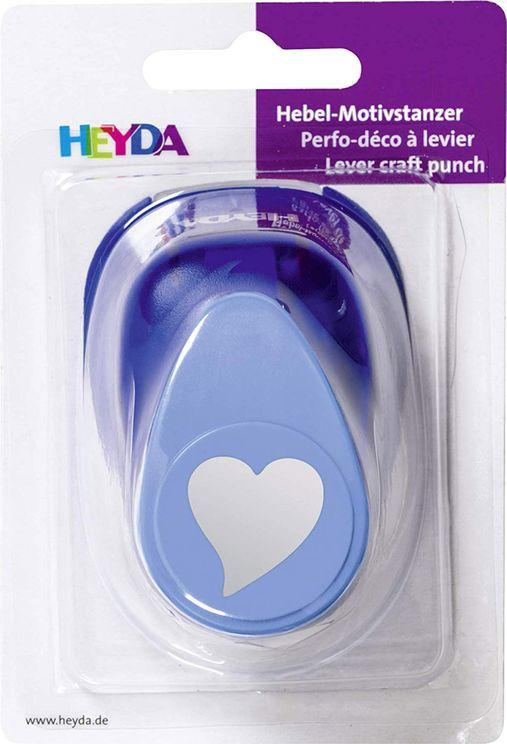 HEYDA Motivstanzer ”Herz elegant” blau