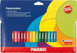 PAGRO Fasermaler 24 Stück mehrere Farben