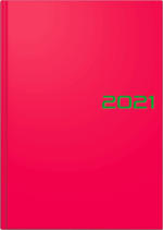 PAGRO DISKONT Buchkalender ”Uni” A5 pink 2021