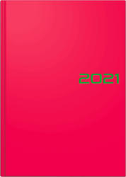 Buchkalender ”Uni” A5 pink 2021