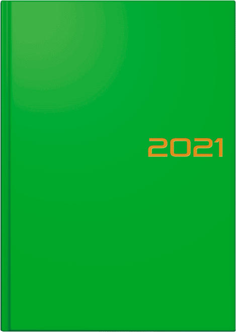 Buchkalender ”Balacron” DIN A5 grün 2021
