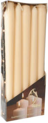 Leuchterkerzen Ø 2 cm H: 25 cm 10 Stück creme