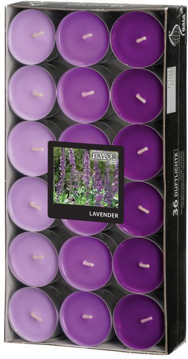 Duftlichter ”Lavendel” Ø 3,8 cm 36 Stück violett