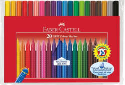 FABER-CASTELL Fasermaler ”GRIP Colour” 20 Stück mehrere Farben