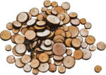 PAGRO DISKONT Holzscheiben 100 Stück braun