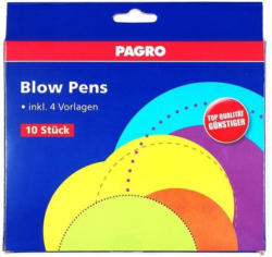 PAGRO Fasermaler "Blow Pens" 10 Stück mehrere Farben