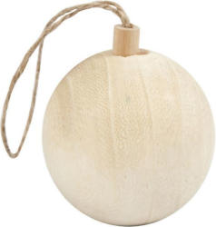Weihnachtskugel aus Holz Ø 5,5 cm braun