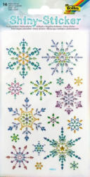 FOLIA Shiny-Sticker "Eiskristalle" 16 Stück bunt