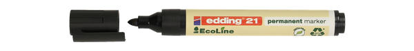 EDDING Permanentmarker 21 ”Ecoline” Rundspitze 1,5-3 mm schwarz