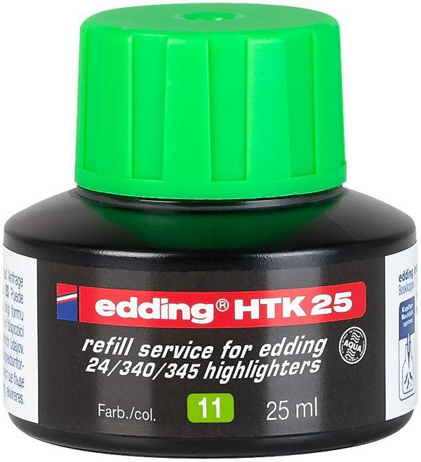 EDDING Nachfülltinte HTK25 für Textmarker 25 ml hellgrün