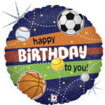 PAGRO DISKONT Folienballon "Sports Birthday" bunt