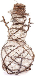 Schneemann mit Glitter aus Draht