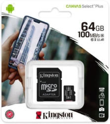 KINGSTON Micro-SD Karte 64 GB mit SD-Adapter