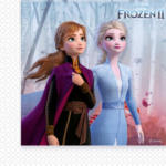 PAGRO DISKONT Servietten "Frozen 2" 33 x 33 cm 20 Stück bunt
