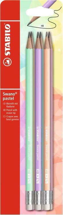 STABILO Bleistift-Set "Swano Pastell" HB 6 Stück