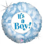 PAGRO DISKONT Folienballon "It's a boy" blau