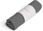 PAGRO DISKONT HOTEX Jerseystoff aus Baumwolle ”Streifen” 70 x 100 cm grau