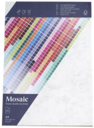 MOSAIC Schreibpapier A4 25 Blatt marmoriert grau