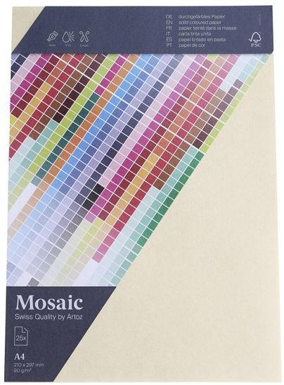 MOSAIC Schreibpapier A4 25 Blatt ivory