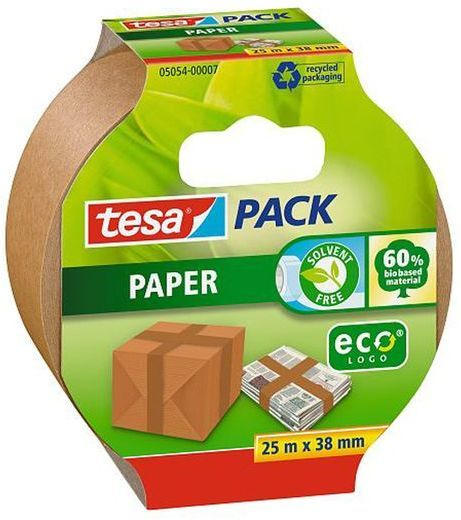 TESA Packband "Paper Eco Logo" 25 m x 38 mm braun