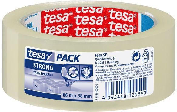 TESA Verpackungsband "Strong" 66 m x 38 mm transparent