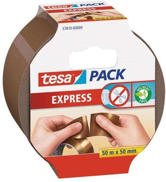 TESA Packband "Express" 50 m x 50 mm braun