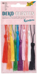FOLIA Deko-Quasten "Rainbow" 10 Stück mehrere Farben