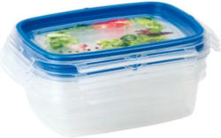 Vorratsdose "SnipsLock" 0,6 Liter 3 Stück blau/transparent