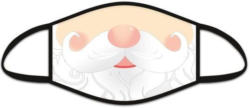 Mund-Nasen-Maske für Erwachsene "Weihnachtsmann" weiss