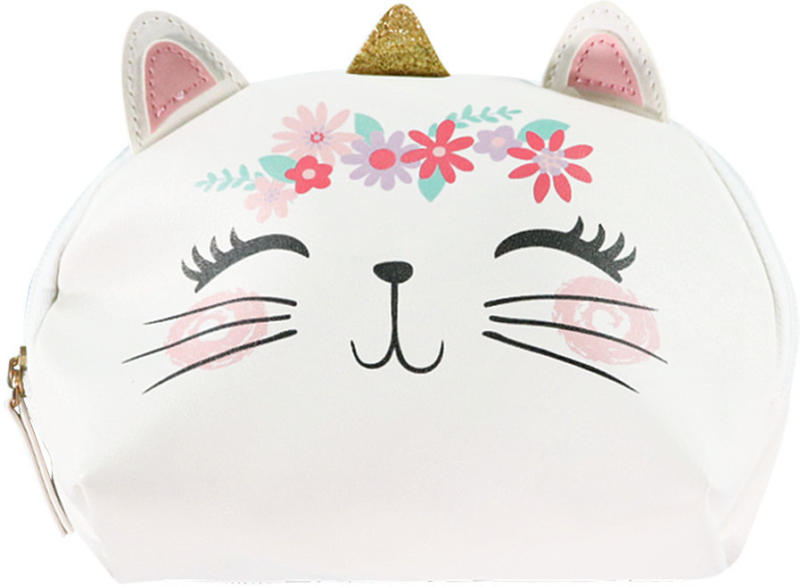 Mädchen Kosmetiktasche mit Katzen-Motiv (Nur online)