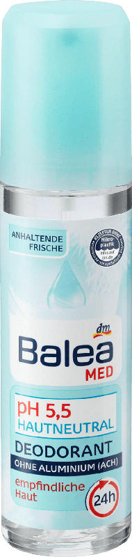 Balea MED Deo-Zerstäuber pH 5,5 Hautneutral@