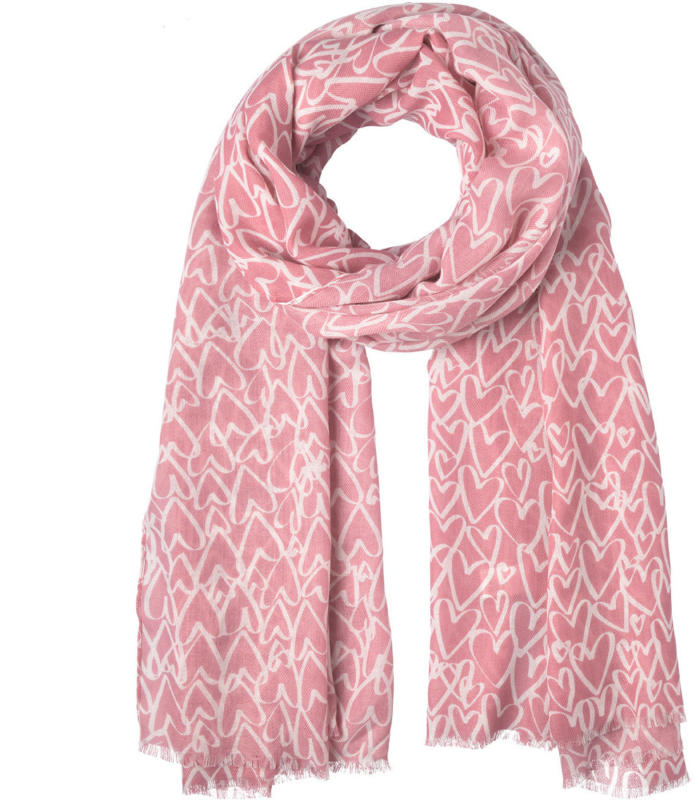 Damen Tuch mit Herz-Allover (Nur online)