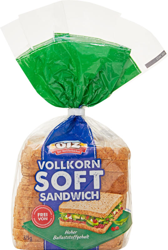 Pain de mie complet Soft Sandwich Ölz, 375 g