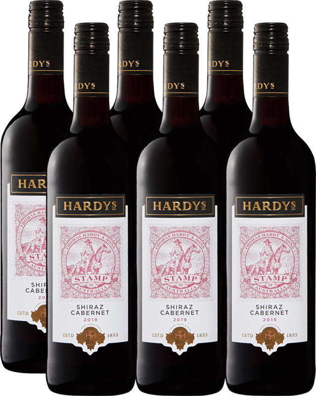 Hardys Stamp Shiraz/Cabernet Sauvignon, 2020, South Eastern Australia, Australia, 6 x 75 cl