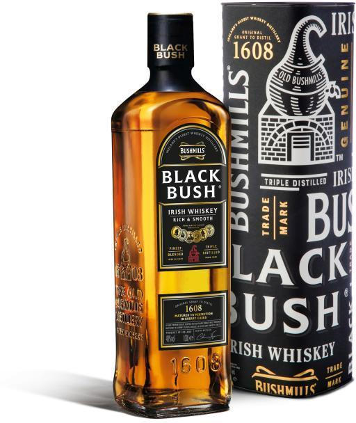 BUSHMILLS BLACK BUSH 40% 1L