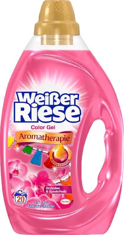 Weißer Riese Colorwaschmittel Gel Aromatherapie Orchidee & Sandelholz