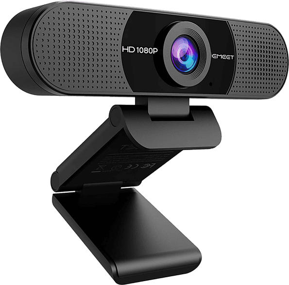 eMeet Webcam C960 HD, 1080P/30fps, 2 Mikrofone, Schwarz (EMC960BLKDE)