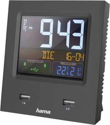 Hama 186381 FUNKW. DUAL-USB MIT LADEFUNKT.