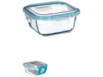 Boîte de conservation CLIPEAT 0.8L transparent, bleu