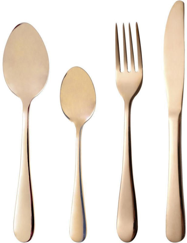 Besteckset 24-Teilig Kupferfarben für 6 Personen