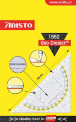 ARISTO Geodreieck ”1552” 16 cm transparent