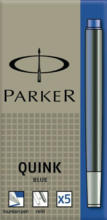 PAGRO DISKONT PARKER Tintenpatrone ”Quink” 5 Stück blau