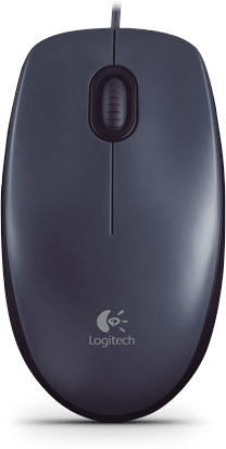 LOGITECH Optical Maus M100 grau