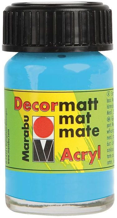 MARABU Acrylfarbe ”Decormatt Acryl” 15 ml hellblau