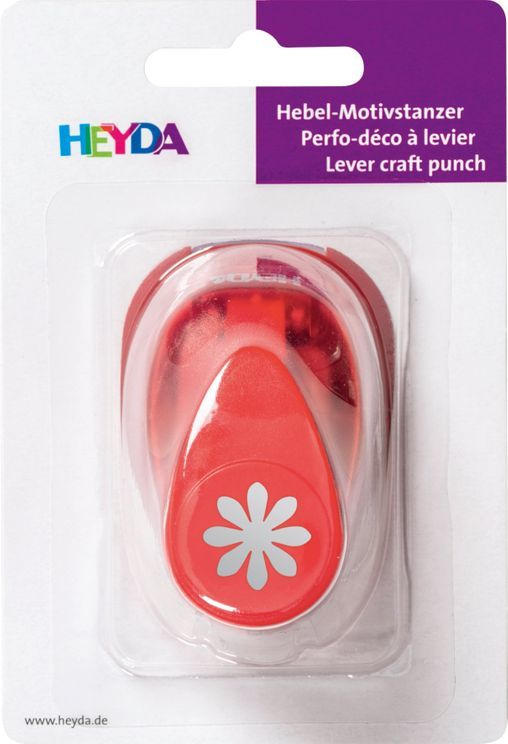 HEYDA Motivstanzer ”Blume” 15 x 10 mm