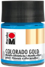 PAGRO DISKONT MARABU Metallic-Effektfarbe ”Colorado Gold” 50 ml hellblau