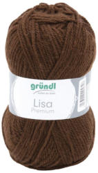 GRÜNDL Wolle ”Lisa Premium” 50g dunkelbraun