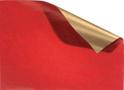 FOLIA Geschenkpapier 70 x 200 cm rot-gold