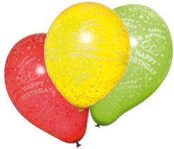 Luftballons ”Happy Birthday” 10 Stück mehrere Farben